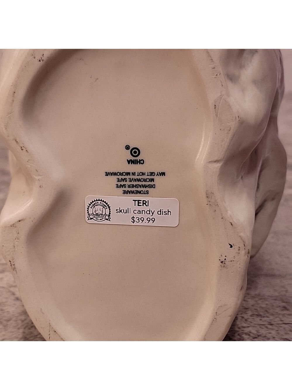 Ceramic Skull Candy Dish - Picture 8 of 12